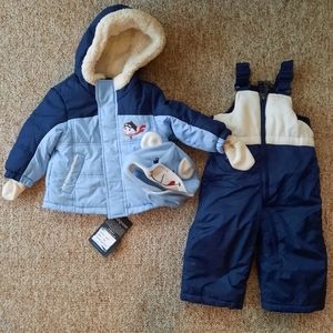 Winter coat & snowsuit set
